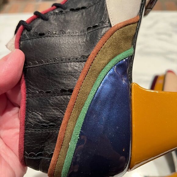 Kron Sculptural Colorblock lace-ups - Picture 5 of 10